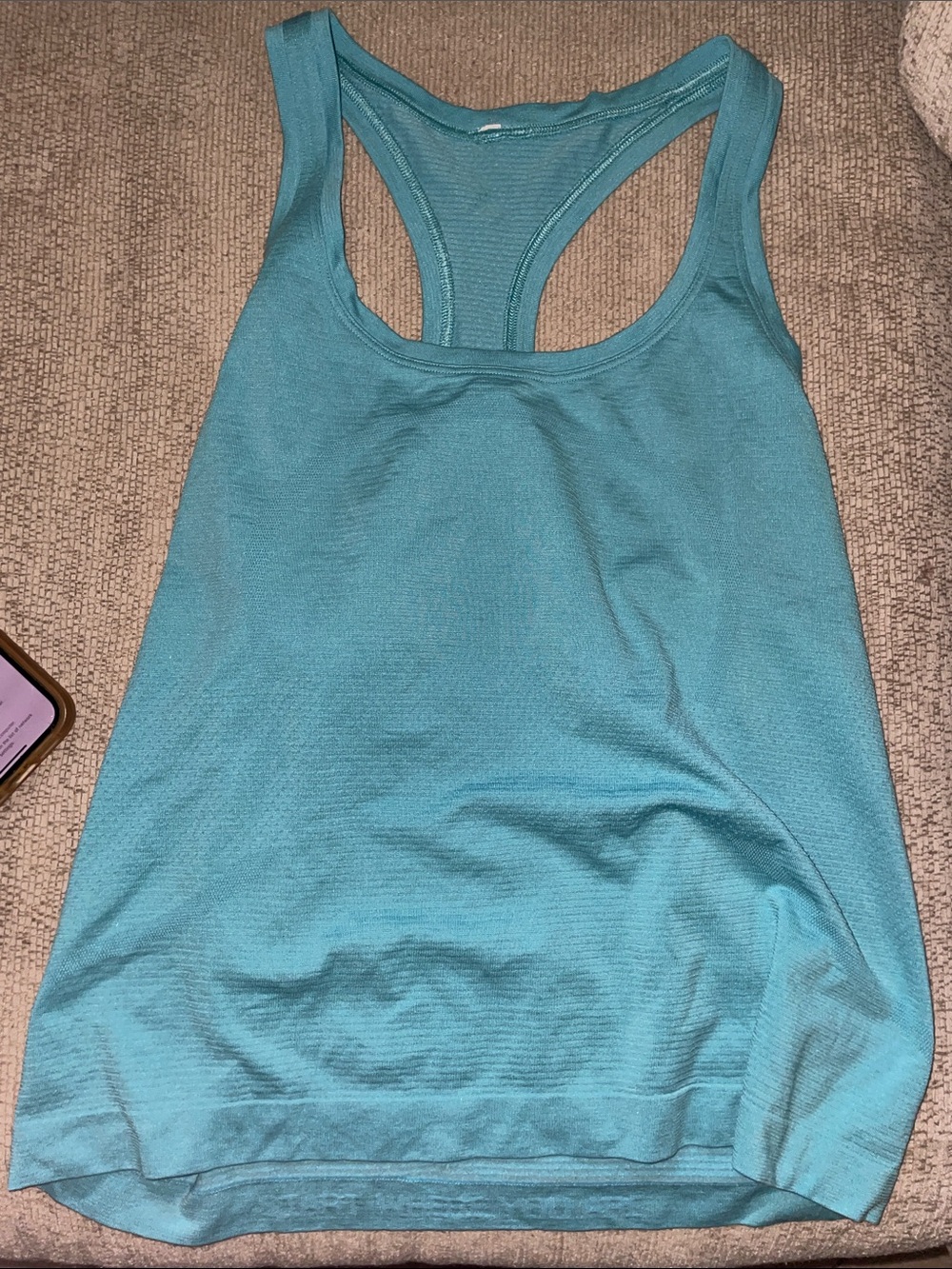 lululemon Swiftly Teal Crop Tank